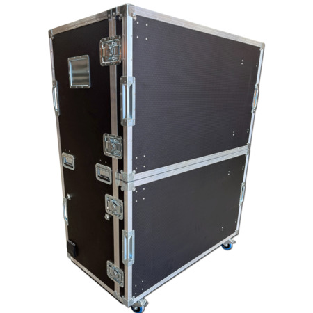 Hospitality Flight Case with Euro Containers and Double Fridge